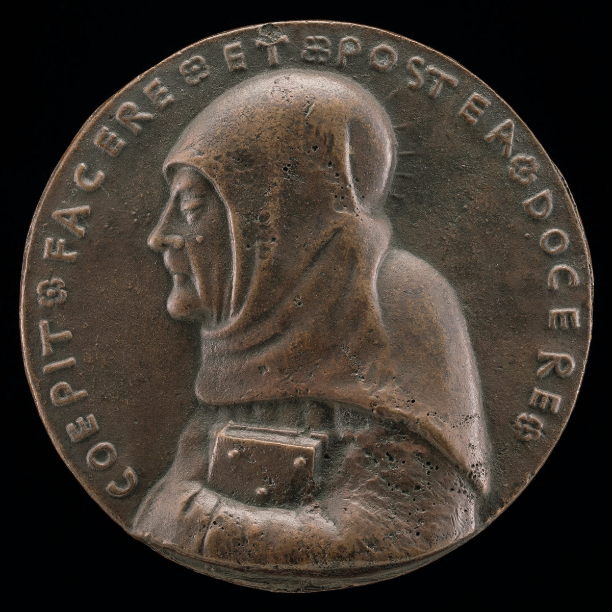 Saint Bernardino of Siena, 1380-1444, Canonized 1450 [obverse] by Antonio Marescotti (Italian, active 1444/1462), 16X12"(A3)Poster Print