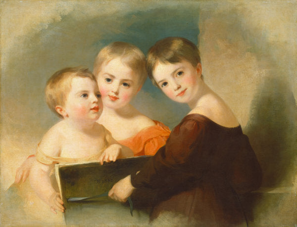 The Vanderkemp Children by Thomas Sully (American, 1783 - 1872), 16X12"(A3)Poster Print