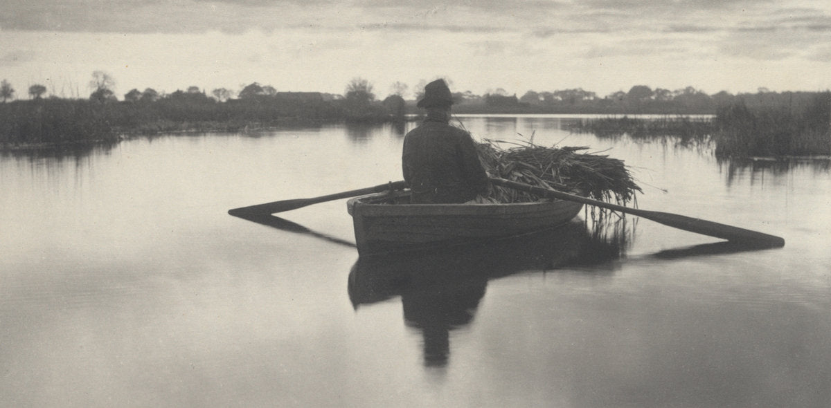 Rowing Home the Schoof-Stuff by Peter Henry Emerson and T.F. Goodall (British, born Cuba, 1856 - 1936), 16X12"(A3)Poster Print