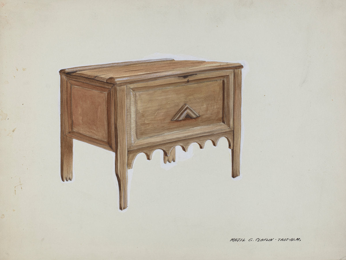 Chest by Majel G. Claflin (American, active c. 1935), 16X12"(A3)Poster Print