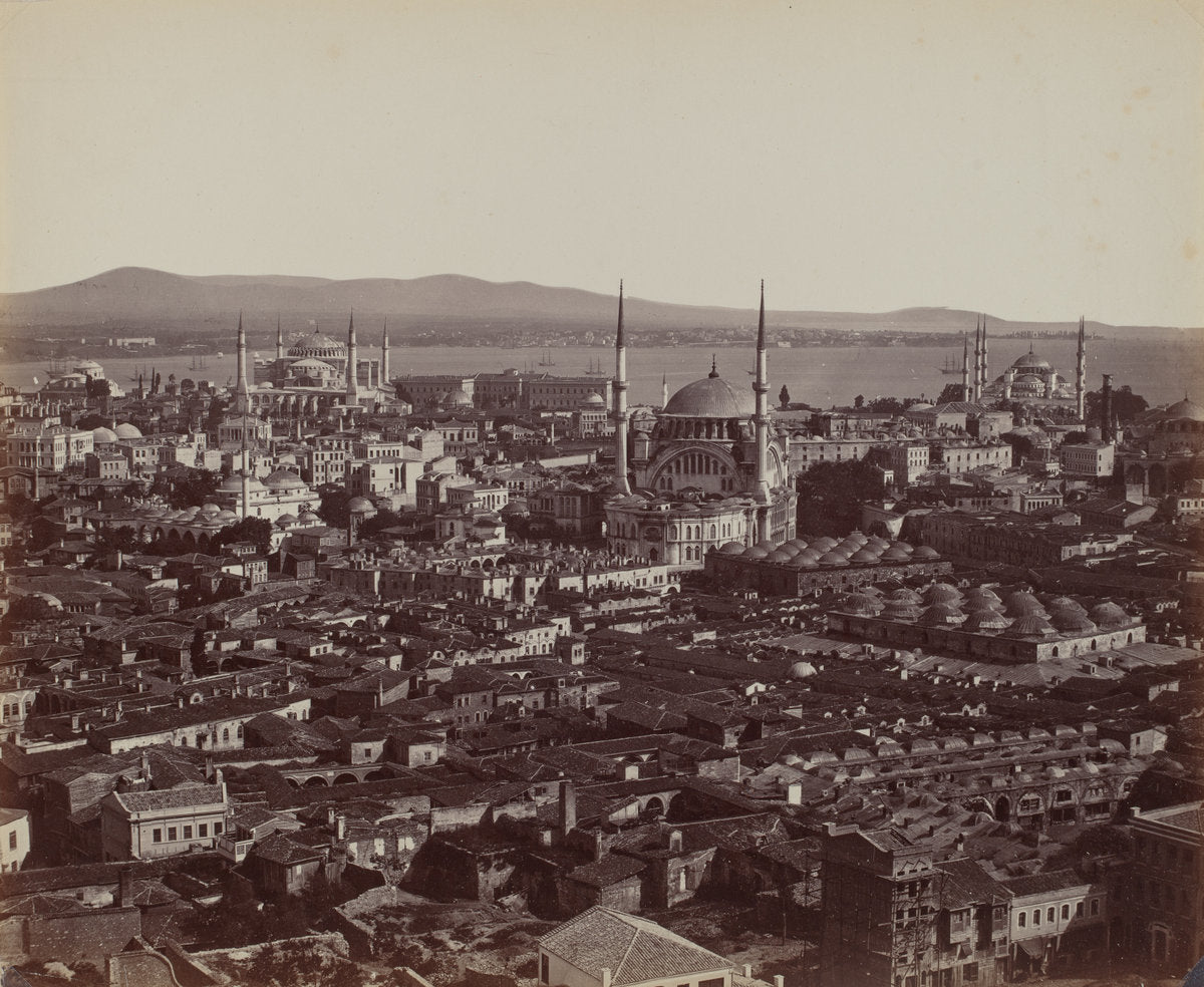 Panorama of Constantinople by James Robertson, and Felice Beato (British, 1813 - 1888), 16X12"(A3)Poster Print