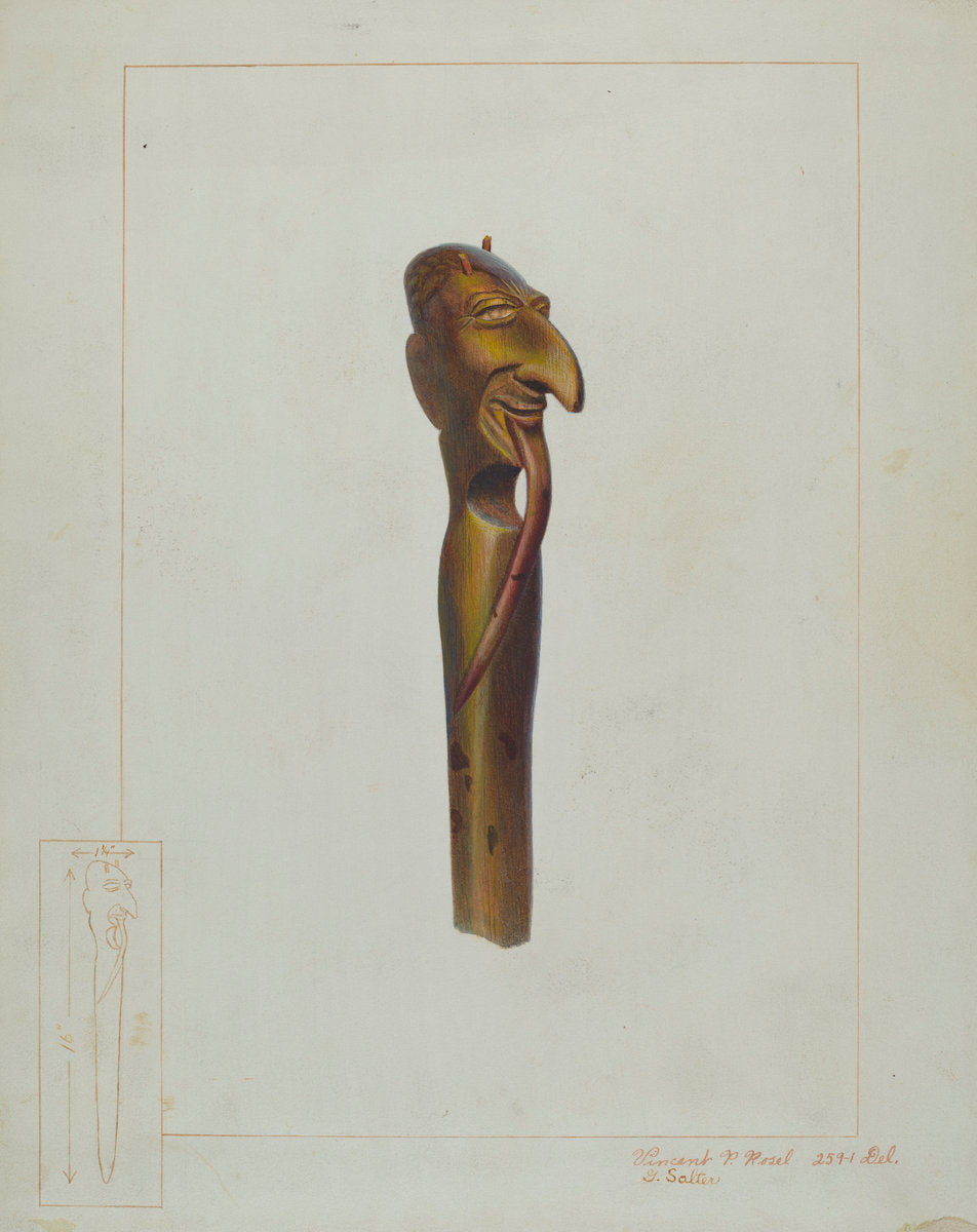 Paper Knife by Gordon Saltar and Vincent P. Rosel (American, active c. 1935), 16X12"(A3)Poster Print