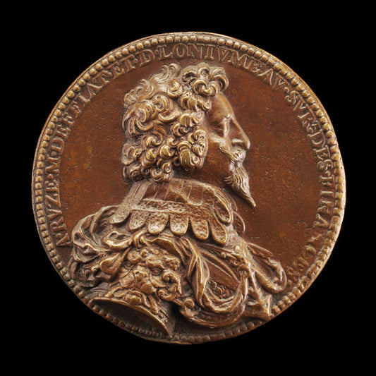 Antoine Coëffier, called Antoine Ruzé, 1581-1632, Baron Longjumeau 1621 and Marquess of Effiat 1624 [obverse] by Jean Warin (Flemish, 1607 - 1672), 16X12"(A3)Poster Print