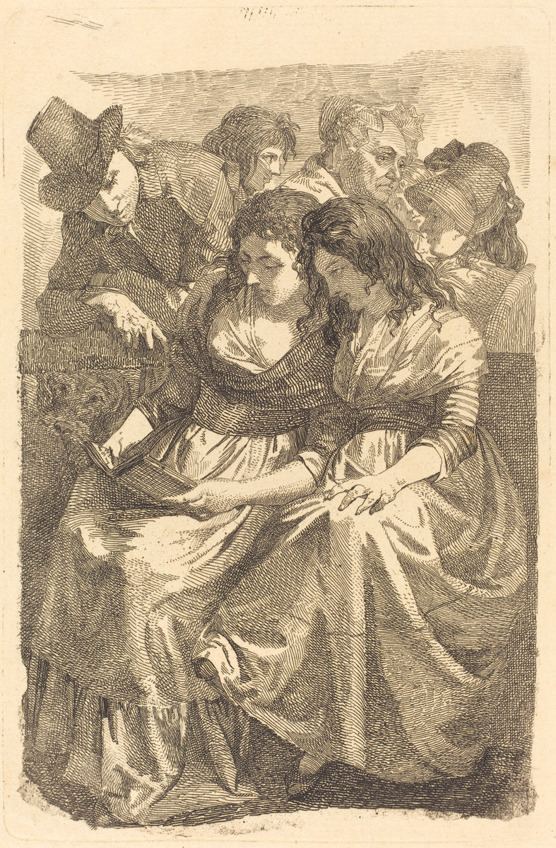 Schadow and His Family by Johann Gottfried Schadow (German, 1764 - 1850), 16X12"(A3)Poster Print