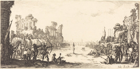 The Ordeal by Arrows (Saint Sebastian) by Jacques Callot (French, 1592 - 1635), 16X12"(A3)Poster Print