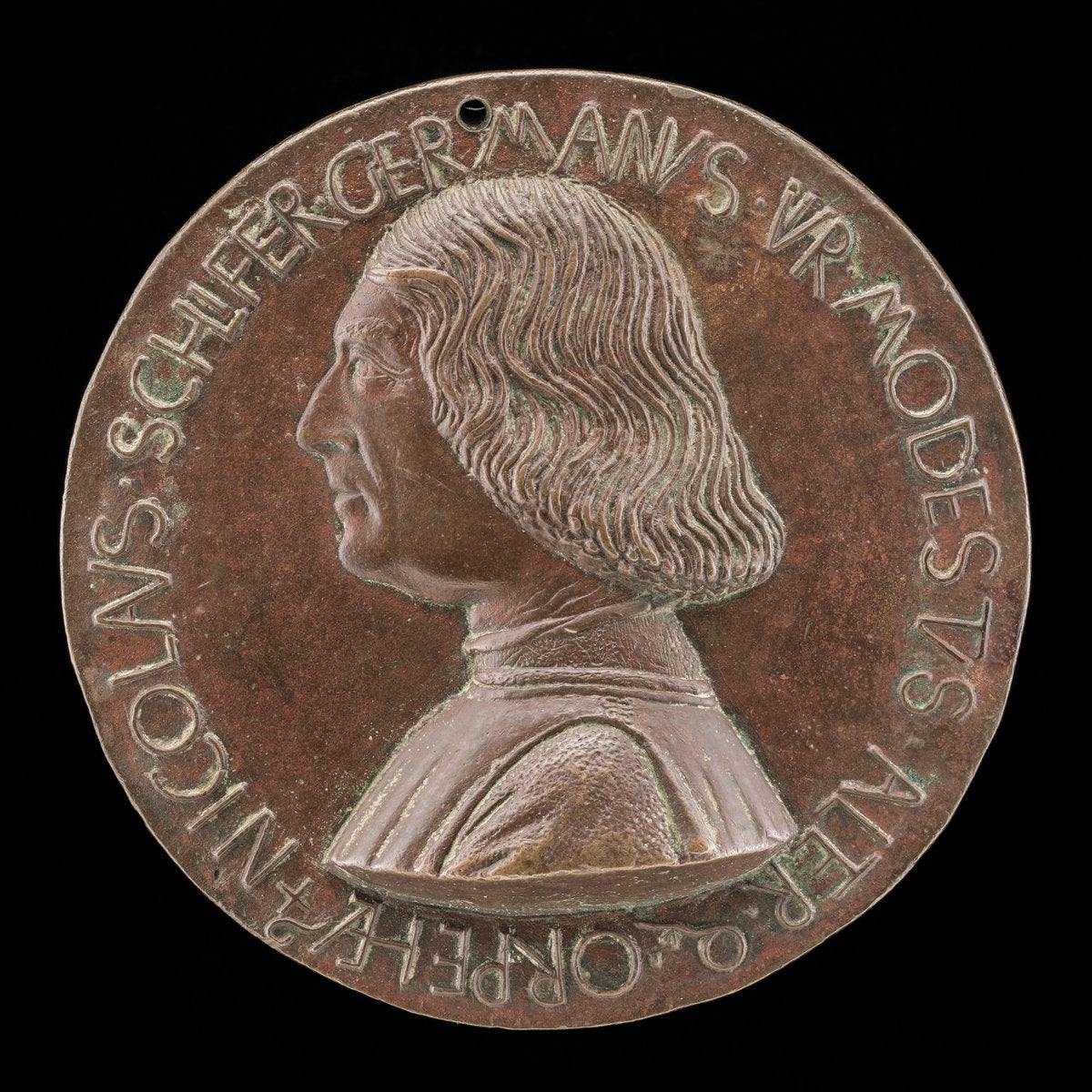 Nicolaus Schlifer, German Musician [obverse] by Giovanni Boldù (Italian, active c. 1454 - before 1477), 16X12"(A3)Poster Print