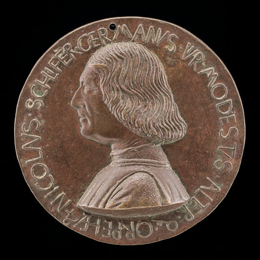Nicolaus Schlifer, German Musician [obverse] by Giovanni Boldù (Italian, active c. 1454 - before 1477), 16X12"(A3)Poster Print