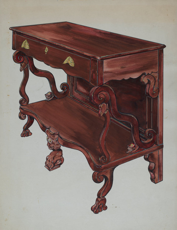 Table by Sebastian Simonet (American, active c. 1935), 16X12