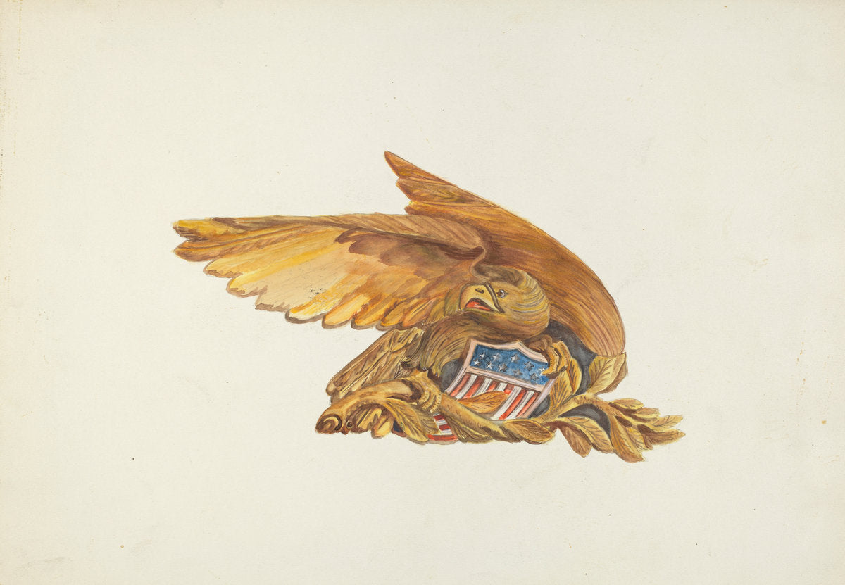 Stern Ornament by L. B. Hartmann (American, active c. 1935), 16X12"(A3)Poster Print
