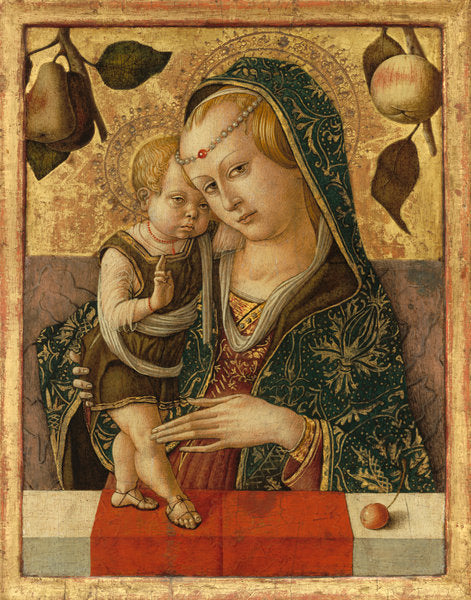 Madonna and Child by Carlo Crivelli (Venetian, c. 1430/1435 - 1495), 16X12"(A3)Poster Print