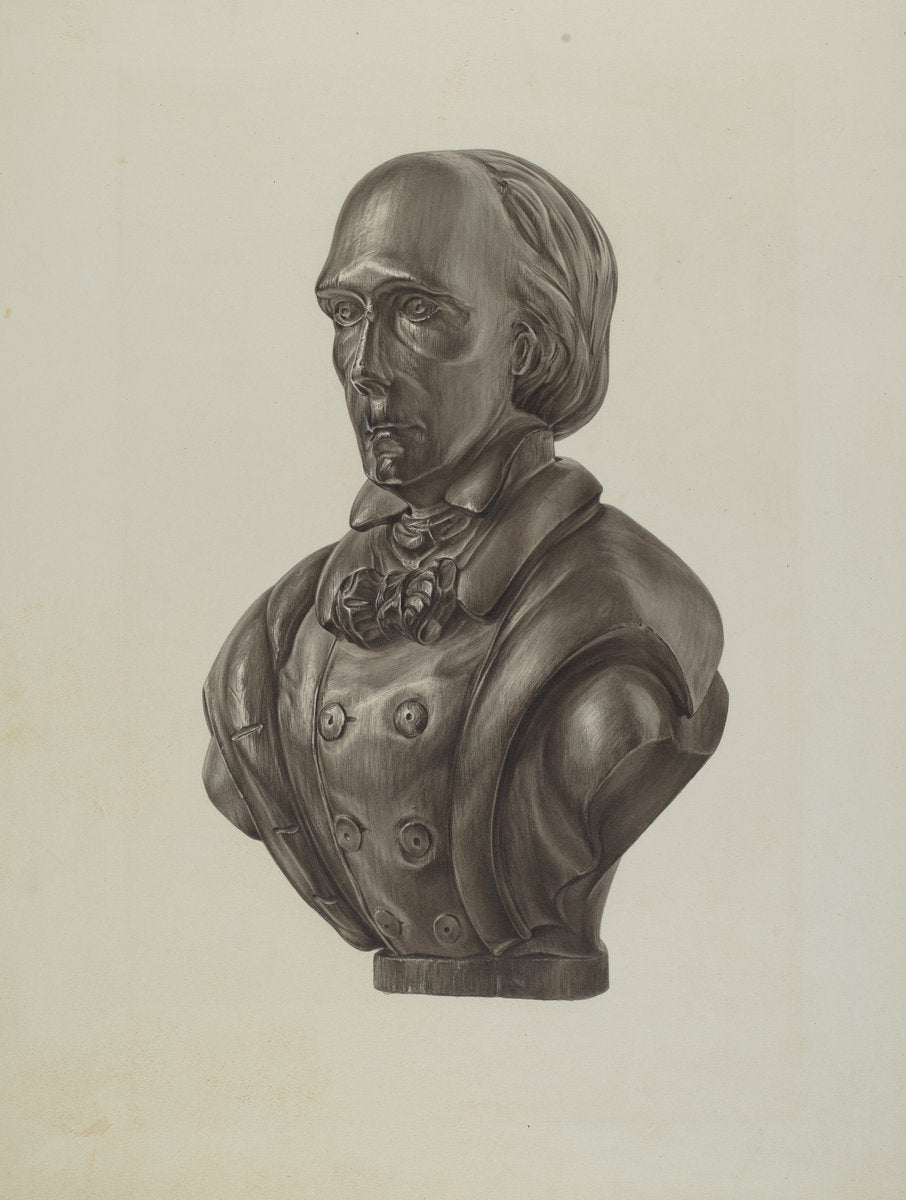 Bust of Henry Clay by Elisabeth Fulda (American, active c. 1935), 16X12"(A3)Poster Print