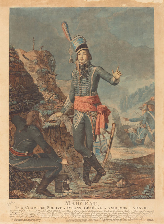 General Francois Severin Desgraviers Marceau by Antoine-François Sergent (French, 1751 - 1847), 16X12"(A3)Poster Print