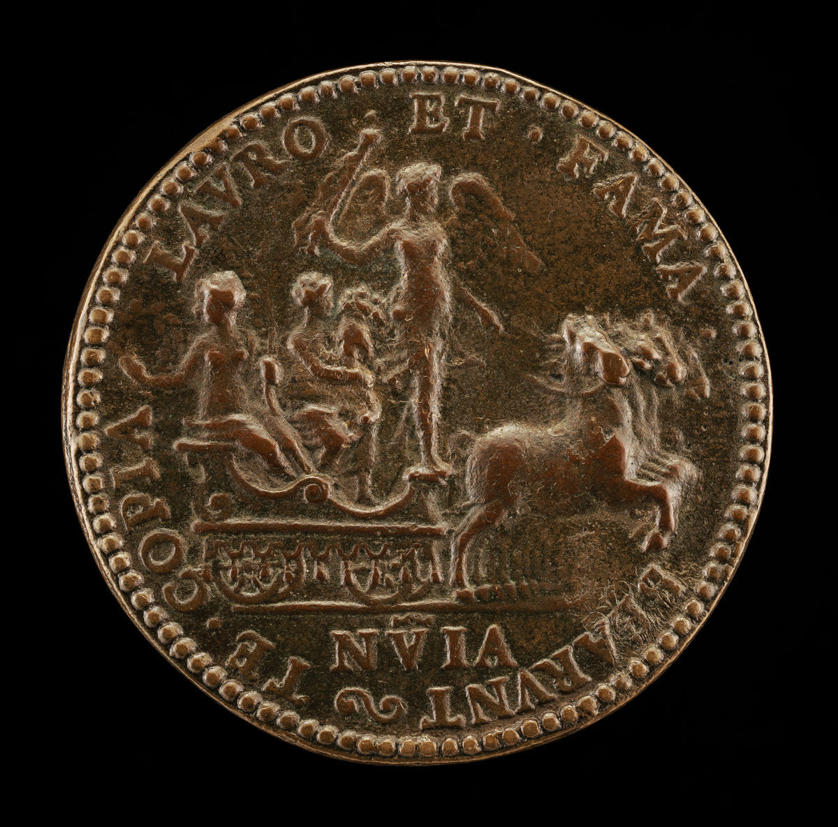 Fame, Abundance, Victory [reverse] by Etienne Delaune (French, 1518/1519 - 1583), 16X12"(A3)Poster Print