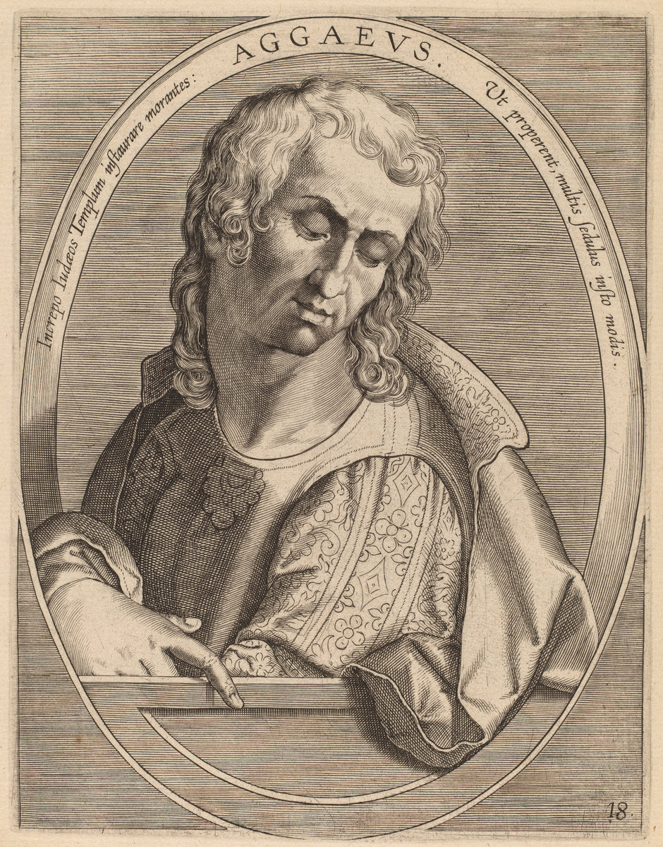 Aggaeus by Theodor Galle after Jan van der Straet (Flemish, c. 1571 - 1633), 16X12"(A3)Poster Print