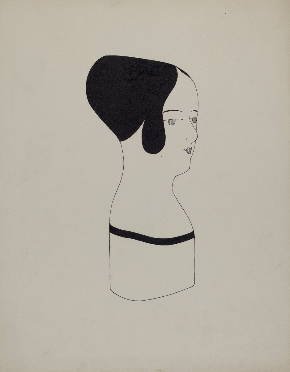 Hat Mannequin by Howard Weld (American, active c. 1935), 16X12"(A3)Poster Print
