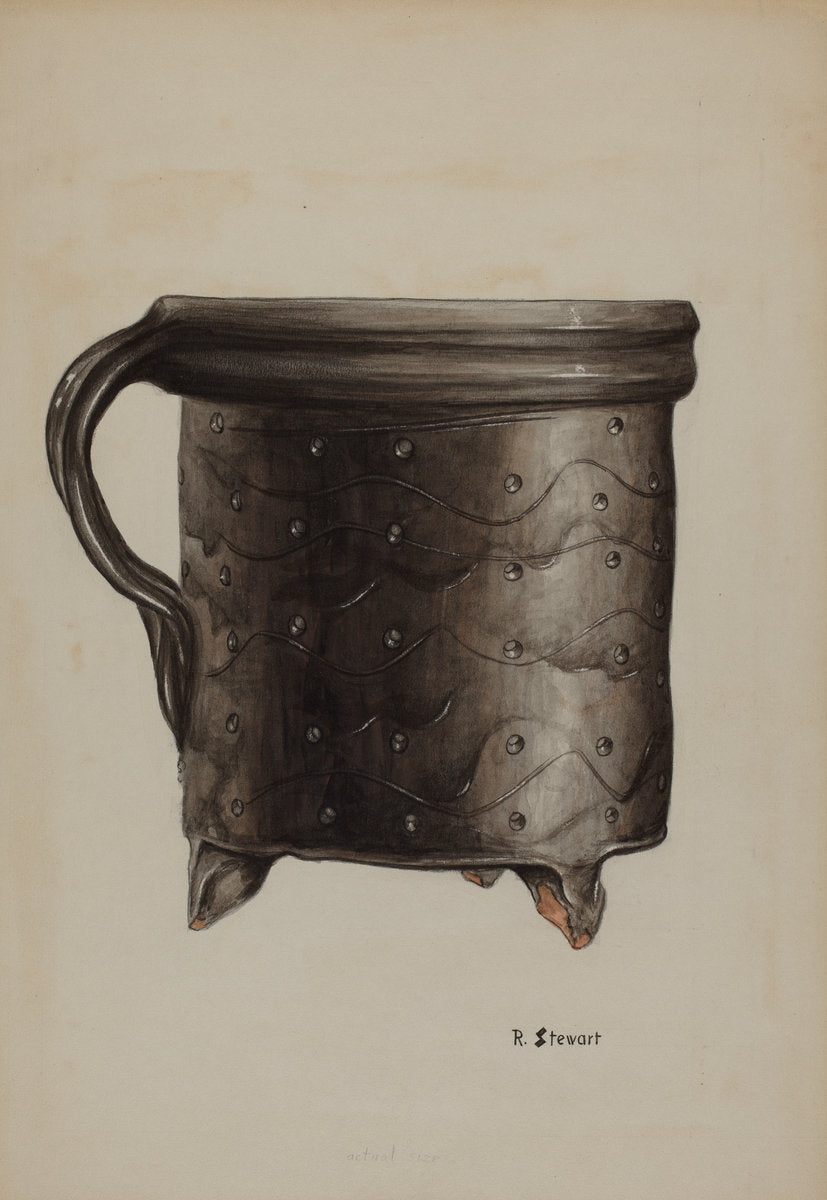 Pa. German Cheese Strainer by Robert Stewart (American, active c. 1935), 16X12"(A3)Poster Print