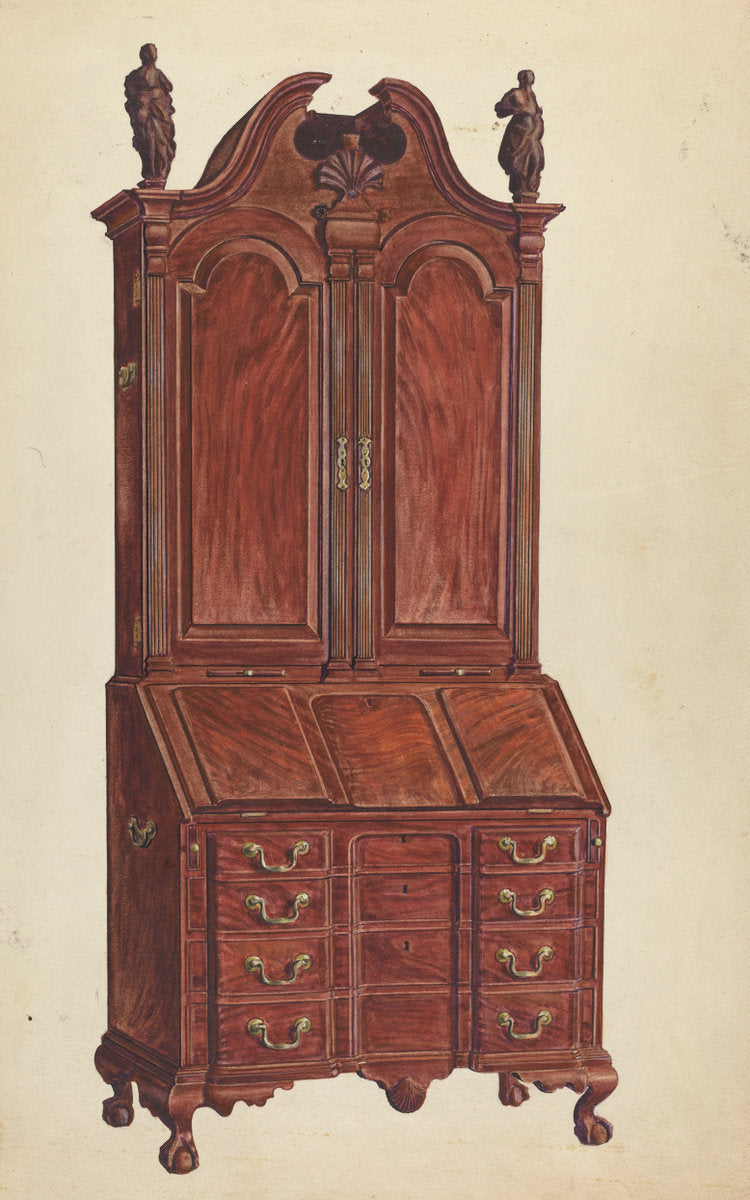Cabinet-Top Desk by Francis Borelli (American, active c. 1935), 16X12"(A3)Poster Print