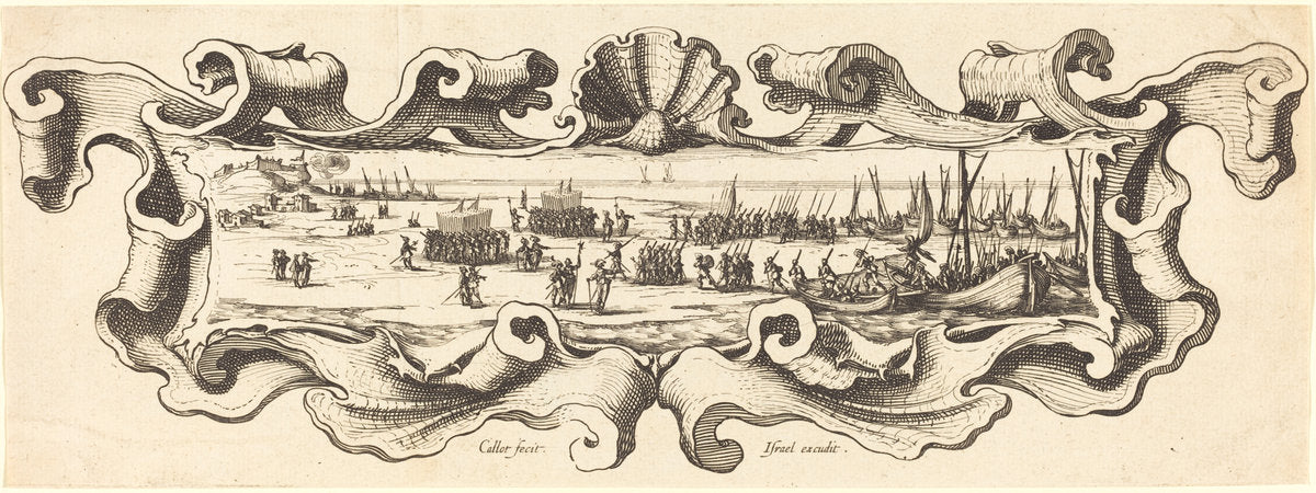 The Landing of the Troops by Jacques Callot (French, 1592 - 1635), 16X12"(A3)Poster Print