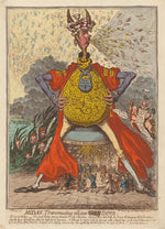 Midas, Transmuting All into Paper by James Gillray (British, 1757 - 1815), 16X12"(A3)Poster Print