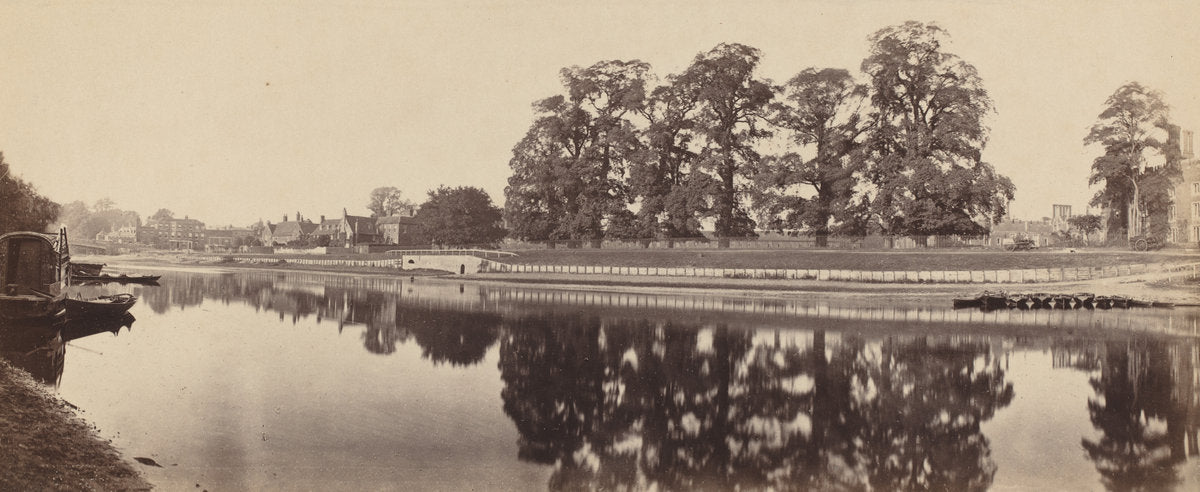 Hampton Court (Second View) by Victor Albert Prout (British, active 1850s - 1860s), 16X12"(A3)Poster Print