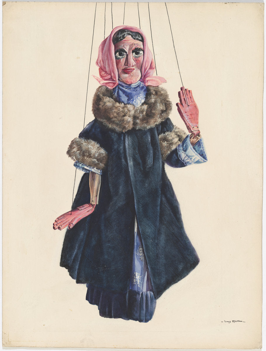 Lady Marionette by James McLellan (American, active c. 1935), 16X12"(A3)Poster Print