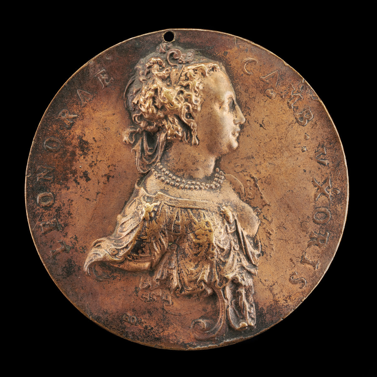 Leonora, Wife of Giovanni Battista Cambi, called Bombarda, the Medallist by Giovanni Battista Cambio, called Bombarda (Emilian, active c. 1540 - 1575), 16X12"(A3)Poster Print