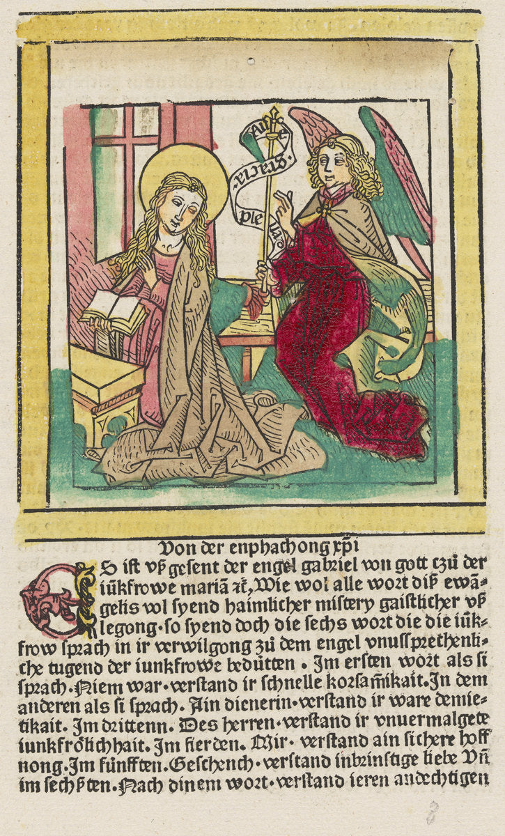 Gaistliche usslegong des lebes Jhesu Cristi by Ludwig Schongauer, German 15th Century, Ludolph of Saxony (author) (German, 1450/1455 - 1494), 16X12"(A3)Poster Print