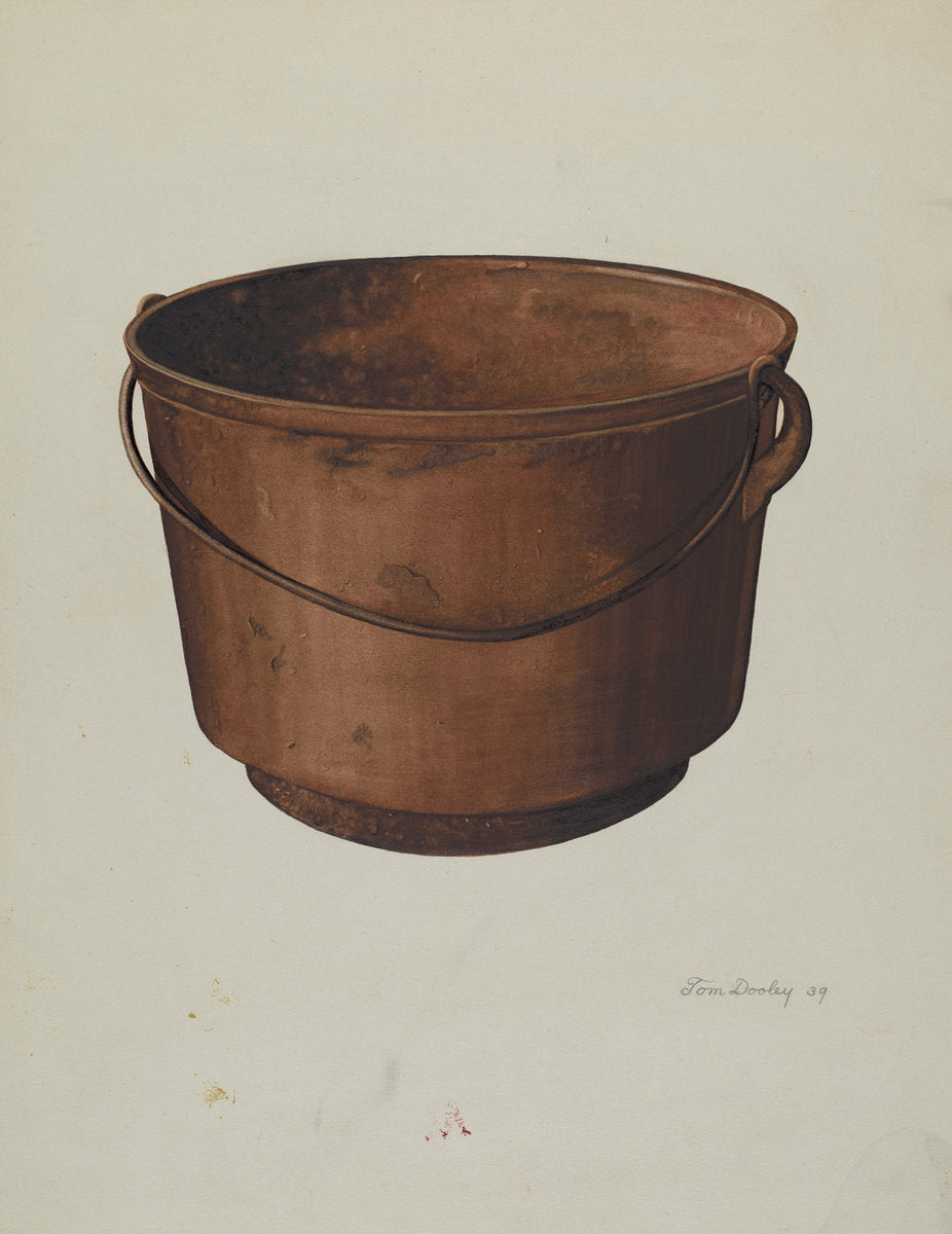 Cooking Kettle by Thomas Dooley (American, active c. 1935), 16X12"(A3)Poster Print