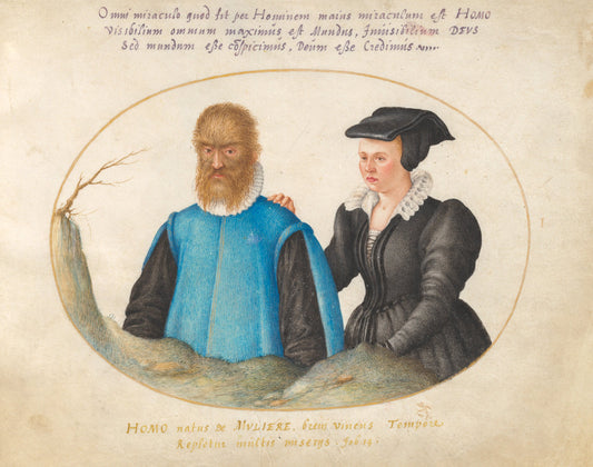 Animalia Rationalia et Insecta (Ignis):  Plate I by Joris Hoefnagel (Flemish, 1542 - 1600), 16X12"(A3)Poster Print