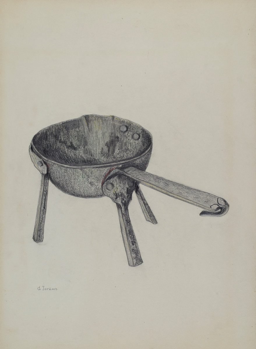 Iron Ladle by Genevieve Jordan (American, active c. 1935), 16X12"(A3)Poster Print