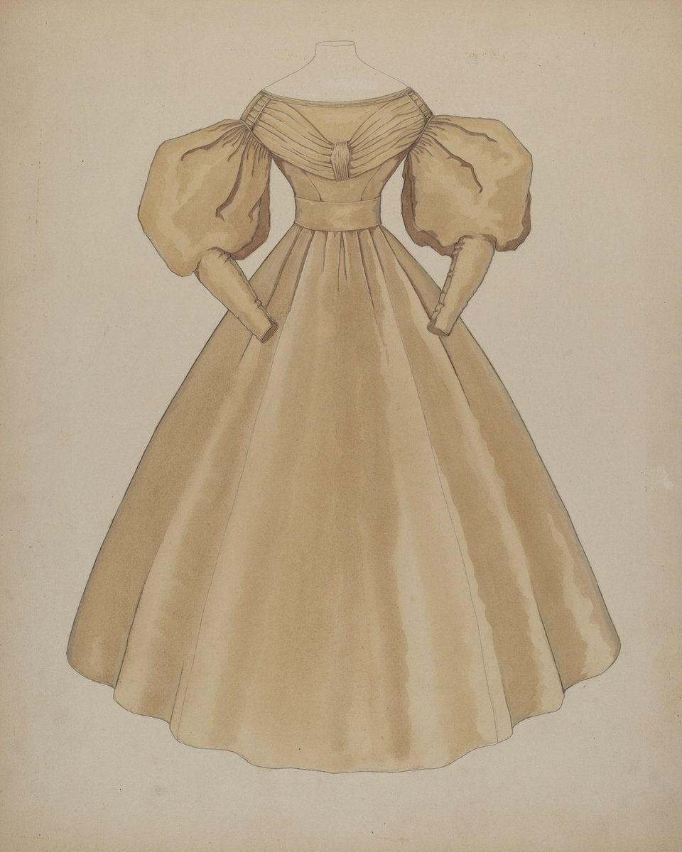 Dress by Doris Beer (American, active c. 1935), 16X12"(A3)Poster Print