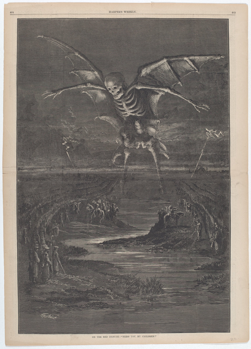 On the Red Danube by Thomas Nast (American, 1840 - 1902), 16X12"(A3)Poster Print