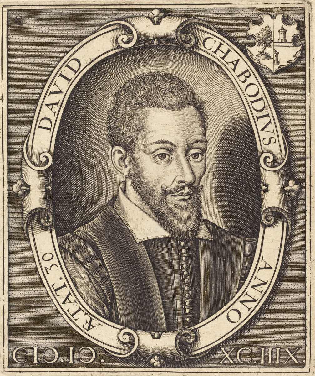 David Chabodius by Léonard Gaultier (French, 1561 - 1641), 16X12"(A3)Poster Print