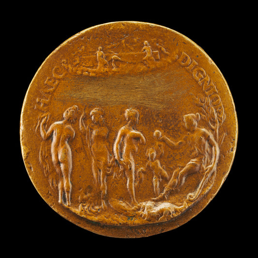 The Judgment of Paris [reverse] by Giovanni Battista Cambio, called Bombarda (Emilian, active c. 1540 - 1575), 16X12"(A3)Poster Print