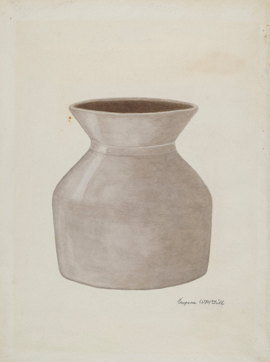 Stoneware Jar by Eugene Gill (American, active c. 1935), 16X12"(A3)Poster Print