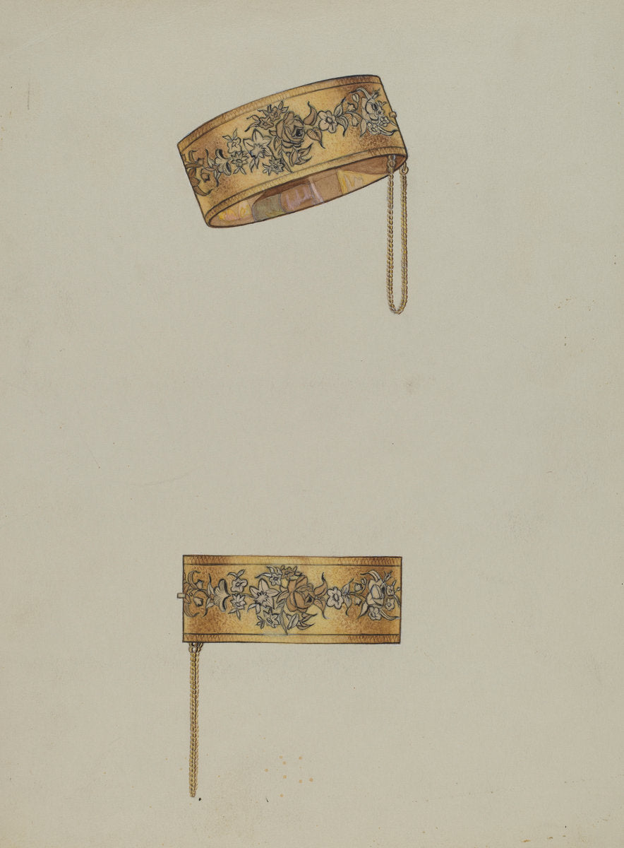 Bracelets by Bertha Semple (American, active c. 1935), 16X12"(A3)Poster Print