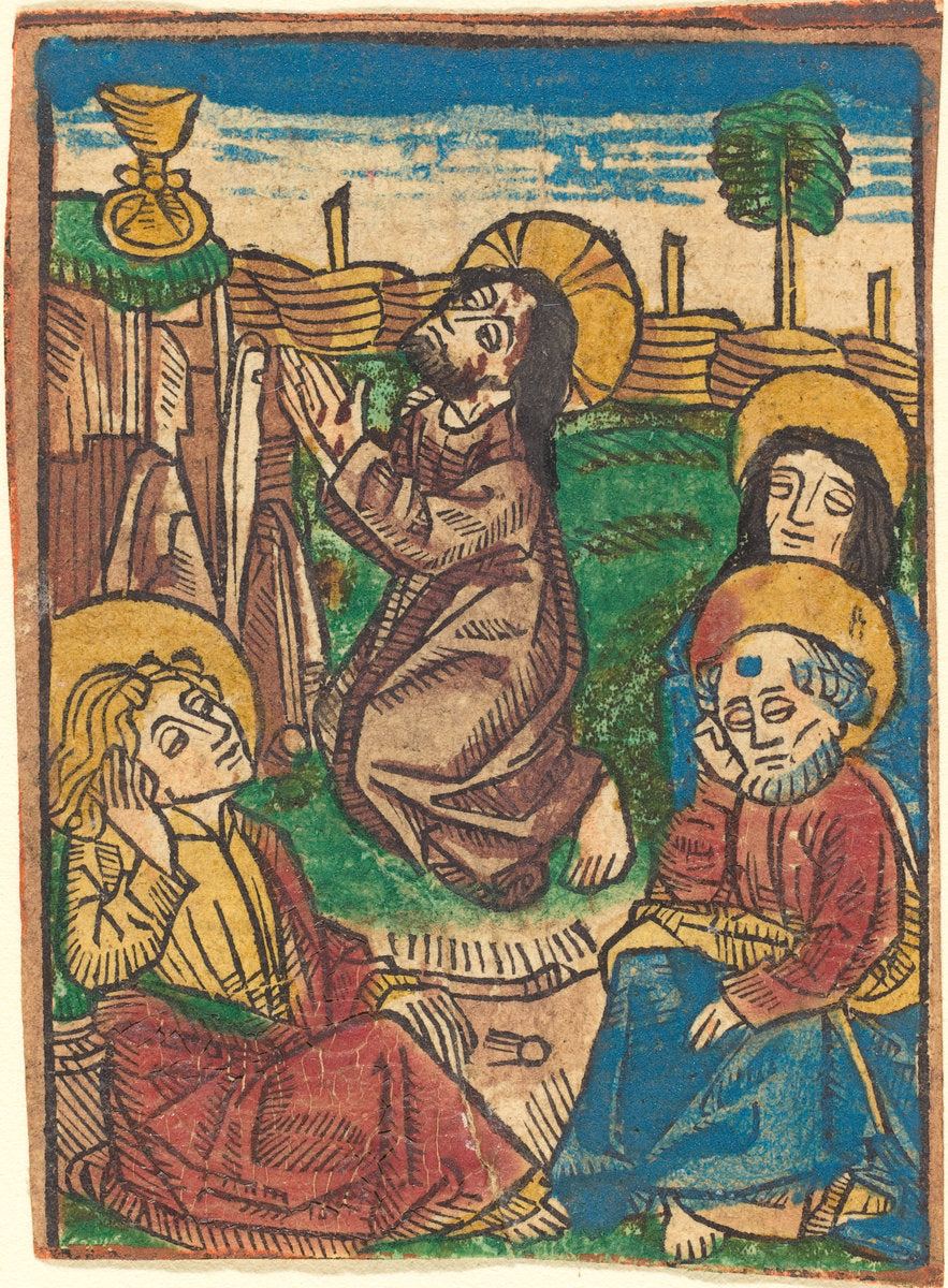 c. 1490 by German 15th Century (The Agony in the Garden), 16X12"(A3)Poster Print