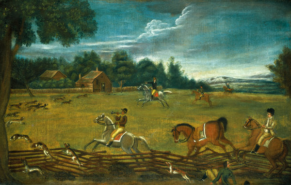 c. 1800 by American 19th Century (The End of the Hunt), 16X12"(A3)Poster Print