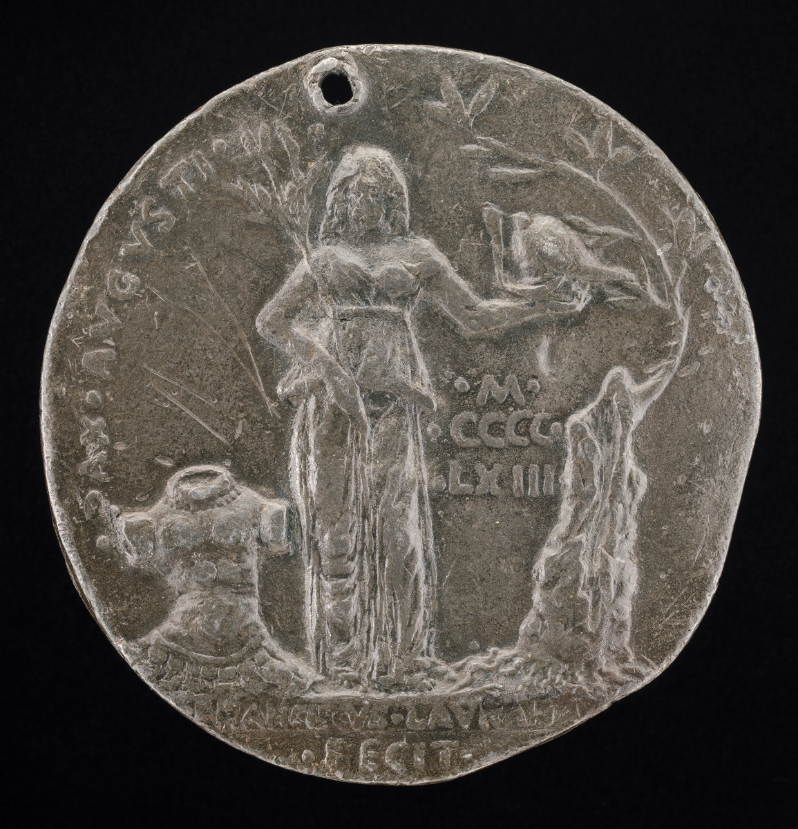 Peace Holding an Olive Branch and Helmet [reverse] by Francesco Laurana (Dalmatian, 1420/1425 - 1502), 16X12"(A3)Poster Print