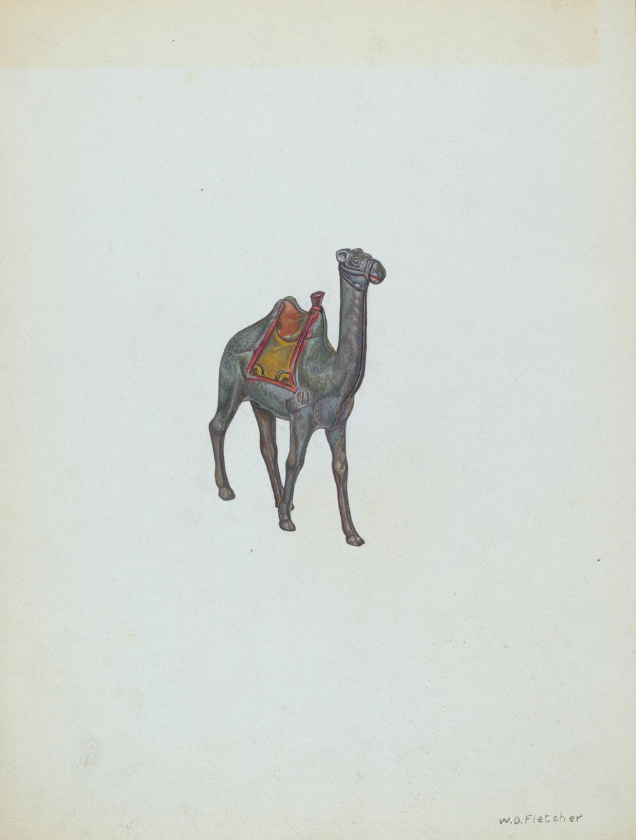 Bank Camel by William O. Fletcher (American, active c. 1935), 16X12"(A3)Poster Print