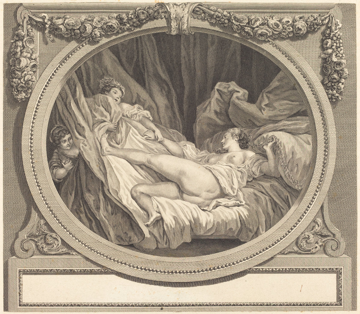 Le verre d'eau by Nicolas Ponce after Jean-Honoré Fragonard (French, 1746 - 1831), 16X12"(A3)Poster Print