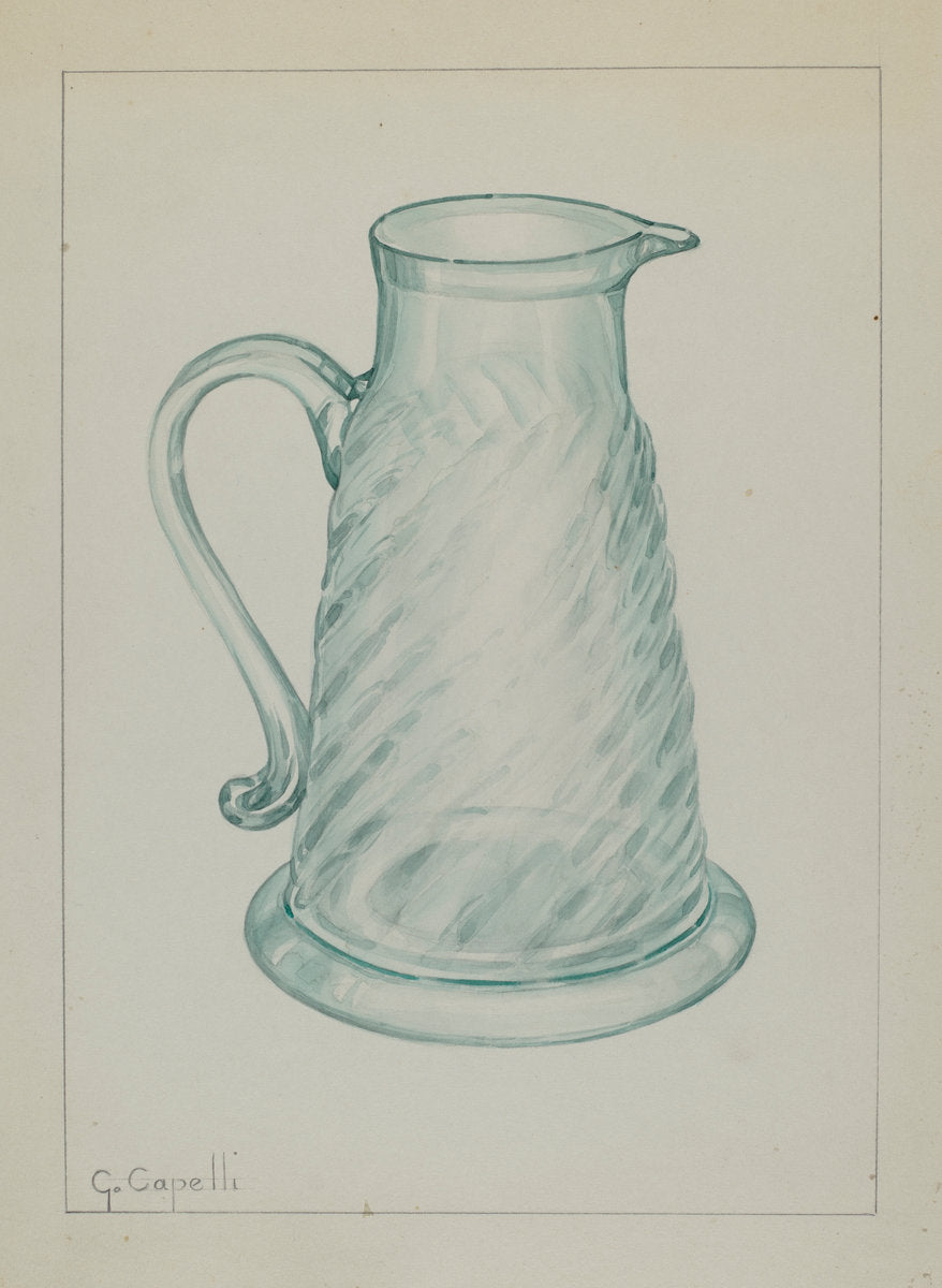 Molasses Jug by Giacinto Capelli (American, active c. 1935), 16X12"(A3)Poster Print