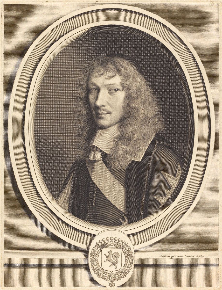 Basile Fouquet by Robert Nanteuil (French, 1623 - 1678), 16X12"(A3)Poster Print
