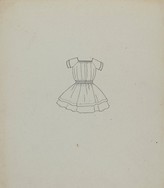 Child's Dress by Irene Lawson (American, active c. 1935), 16X12"(A3)Poster Print
