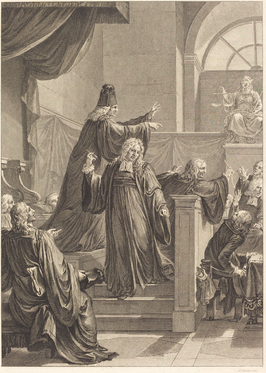 Le juge de mesle by Jean Dambrun (French, 1741 - 1808 or after), 16X12"(A3)Poster Print