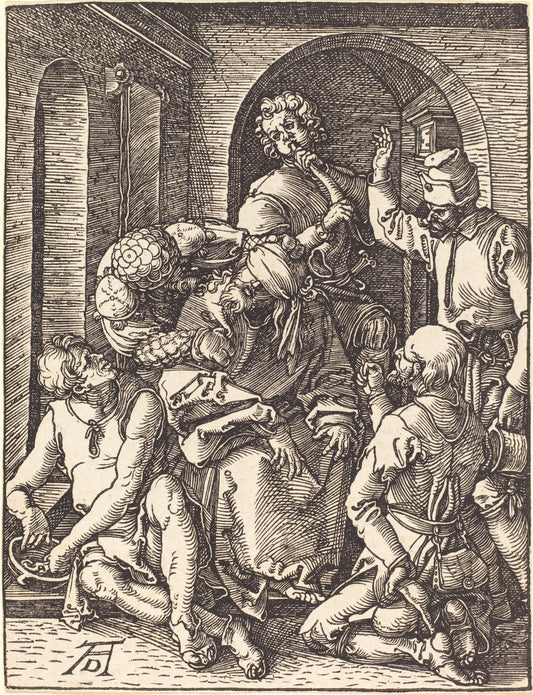 The Mocking of Christ by Albrecht Dürer (German, 1471 - 1528), 16X12"(A3)Poster Print