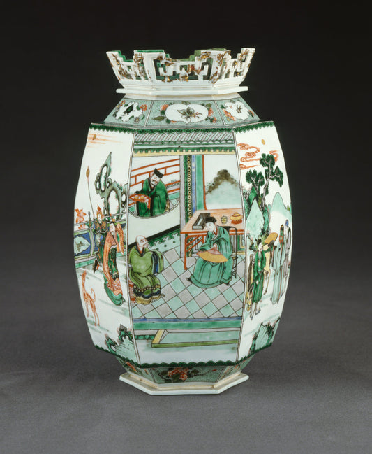 Kangxi period, 1662/1722 by Chinese Qing Dynasty (Hexagonal Lantern), 16X12"(A3)Poster Print