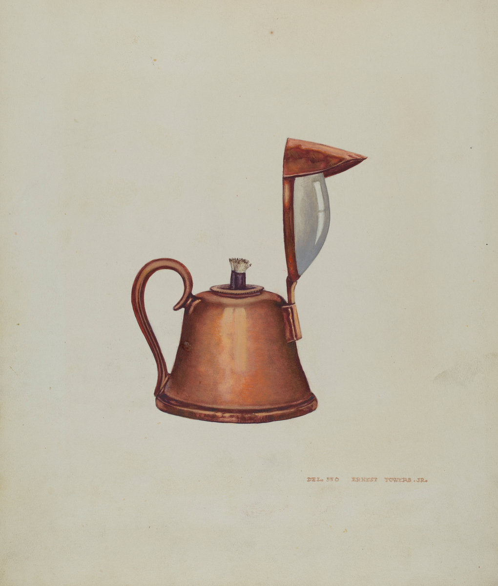 Bull's Eye Hand Lantern by Ernest A. Towers, Jr. (American, active c. 1935), 16X12"(A3)Poster Print