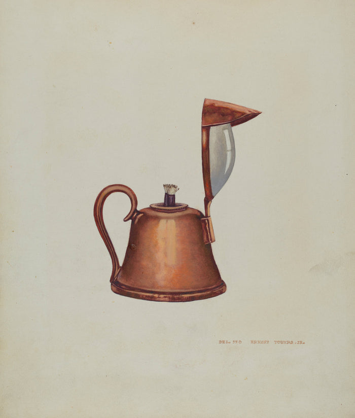 Bull's Eye Hand Lantern by Ernest A. Towers, Jr. (American, active c. 1935), 16X12