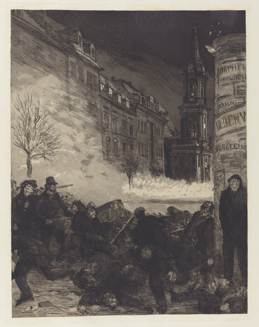 Märztage II (March Days II) by Max Klinger (German, 1857 - 1920), 16X12"(A3)Poster Print